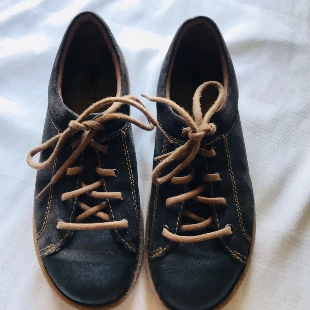 Born Casual Leather Shoes - Black and‎ Tan